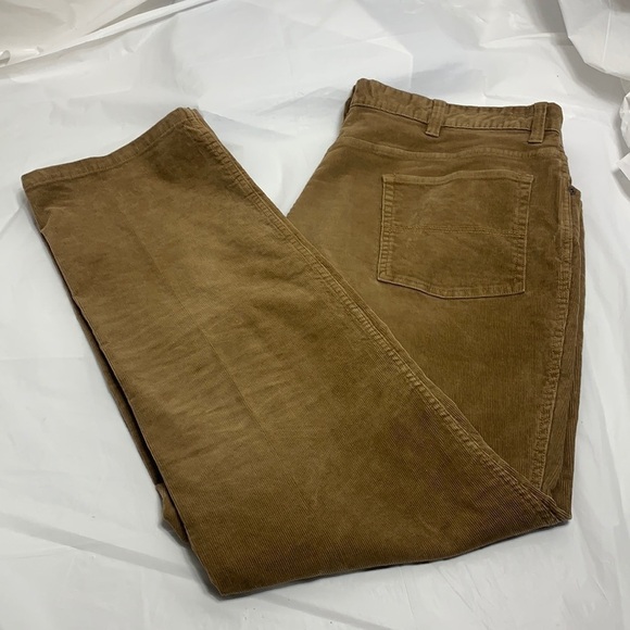MEN’S LL Bean Light Brown Natural Fit Corduroy Pants Size 38 x 32 - Picture 1 of 9
